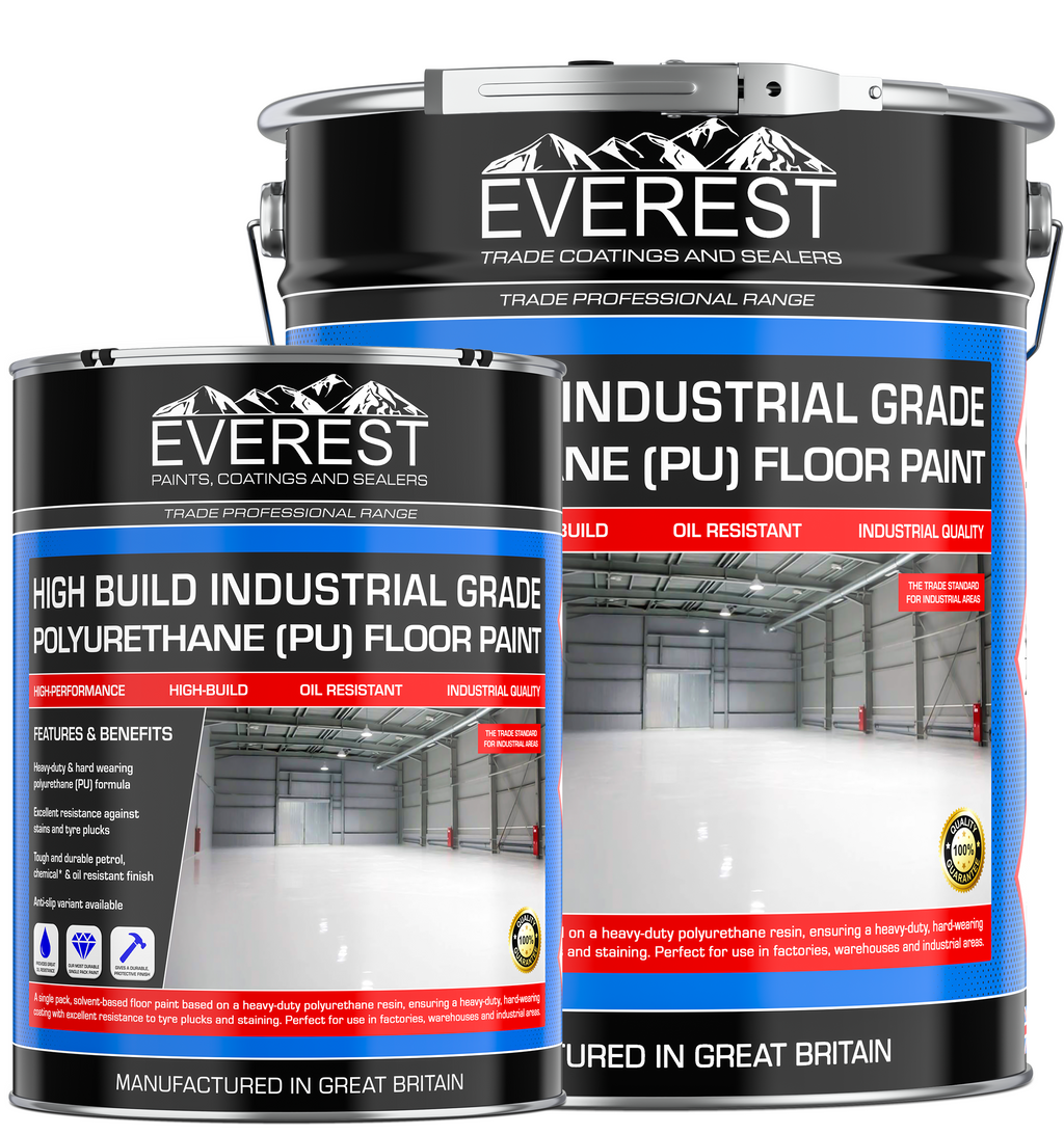 High Build Industrial Floor Paint - Polyurethane Based - Everest ...
